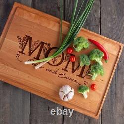 Laser Engraved Cutting Boards Personalized Charcuterie Boards Unique Wooden Gift