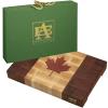 Leaf Mahogany, Maple, Epoxy End Grain Handmade Cutting Board Made In The Usa