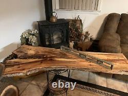 Live Edge Pecan Slab/ DIY Artistic Table Top- PLANED- Crotch Cut Wood- 49P- J&R