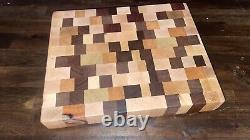 Local Wood Worker Hand Made Wood Art Small Cutting Board Multi Color