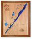 Long Lake New York 3d Laser Cut Wood Lake Map. Lake House Decor