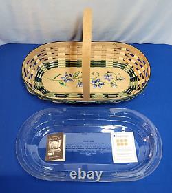 Longaberger 2011 Collector's Club Charter Member Flower Cutting Basket Set