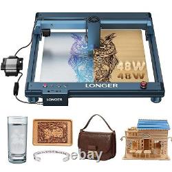 Longer 44-48W Laser Engraver High-Precision Cutting Machine for Wood and Metal