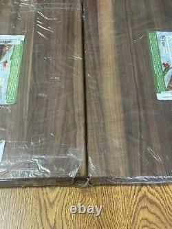 Lot of 2! John Boos Block Reversible Walnut Wood Cutting Board, 24 x 18 x 1.5 in