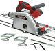 Lumberjack Plunge Cut Circular Saw With 2 Guide Rail Tracks Clamps & 165mm Blade