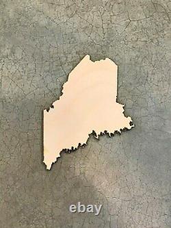 Maine, ME, Laser Cut Wood, Sizes up to 5 feet, Multiple Thickness, State