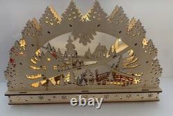 Martha Stewart Christmas Advent Arch LED Lighted Wood Cut Out