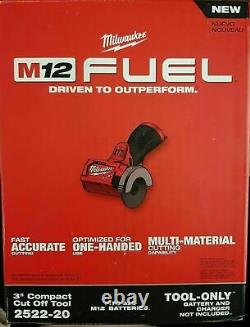 Milwaukee 2522-20 M12 Fuel 3 Cut Off Tool Grinder 12 Volt Cordless NEW