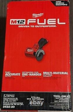 Milwaukee M12 3 Compact Cut Off Tool 2522-20 (tool only). Open box