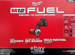 Milwaukee M12 FUEL 12V 3-In Cordless Cut Off Tool Kit 4.0 Ah Batter Charger Bag