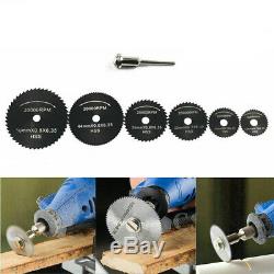 Mini Drill Rotary Wood Cutting Blade Tool Circular Saw Disc Set Dremel-Accessory