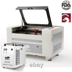 Monport 60W 16x24in Autofocus CO2 Laser Engraver Cutter w. CW5200 Water Chiller