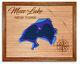 Moss Lake New York 3d Laser Cut Wood Lake Map. Lake House Decor