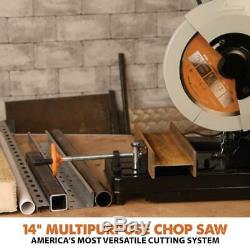 Multi-Purpose Chop Saw 14 In. Power Cut-Off Wood Steel Aluminum Cutting Tool