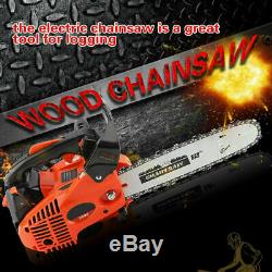 NEW 12'' Bar 25CC Gasoline Chainsaw Gas Powered Wood Cutting Chain Saw Machine