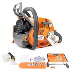 NEW 72cc Gas Powered Chainsaw Bar Saw Chain 2-Stroke Engine Cut Wood Neotec