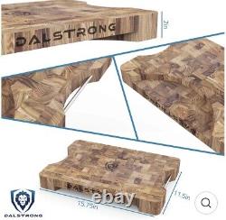 NIB Dalstrong Lionswood Teak Cutting Board Space Saving Design Teak Wood NIP