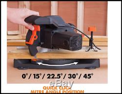 New Evolution Multipurpose Compound Mitre Straight Chop Saw Cuts Wood Metal 230V