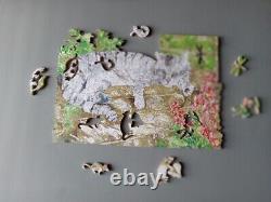 New! Hand-Cut Belling the Cat Wooden Puzzle 212 Pieces