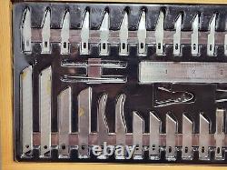 New Old Stock Master Grip Hobby Knife Set Wood Model Kit Case Cut Mat HTF-RARE