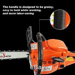 New20 2cycle gas chainsaw Gas Powered Aluminum Crankcase 52cc Wood Cut Chainsaw