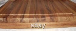 NewIronwood Gourmet Double Sided Acacia Wood Pastry/Cutting Board Gravy Groove