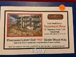 Northeastern Ho Scale Precision Laser Cut Wood Kit-tenement Row Ne20108 (t13)