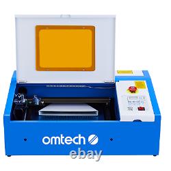 OMTech 40W 12x8 30x20cm CO2 Laser Engraver Cutter Engraving Cutting Machine K40