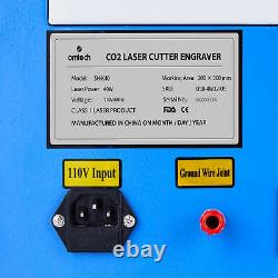 OMTech 40W 12x8 30x20cm CO2 Laser Engraver Cutter Engraving Cutting Machine K40