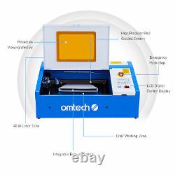OMTech Upgraded 40W 12x8 in. CO2 Laser Engraving Cutting Machine Engraver Cutter