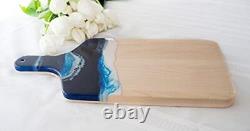Ocean Theme Wood Cutting Board with handle or Cheese Serving Board Party Tray