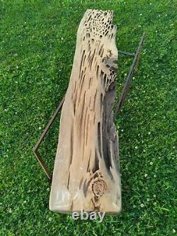 Old Growth Ancient Pecky Sinker Cypress Reclaimed Saw Cut Wood Mantel 60 Long