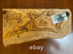 Olive Wood Cutting Charcuterie Board Bread Challah Chopping Carving Meat ITALY