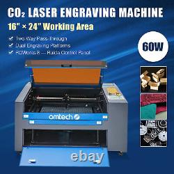 Omtech 60W 24x16in CO2 Laser Engraver Cutter Engraving Cutting Machine Ruida