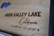 One-of-a-kind Forest Green Valley Lake California Laser Cut Wood Map Art New