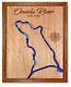 Oneida River New York 3d Laser Cut Wood Lake Map. Lake House Decor