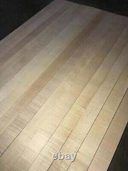 PREMIUM 1-3/4 x 12/18/36 CUTTING BOARD BLANK Curly HARD Maple Wood Squares