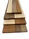 Pack Of 15, Leopardwood, Hard Maple, Black Walnut Lumber Boards Blocks 3/4x2x24