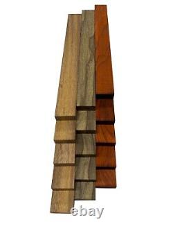 Pack Of 15, Merbau, Black Limba, Padauk Lumber Boards Blocks 3/4x 2x 36