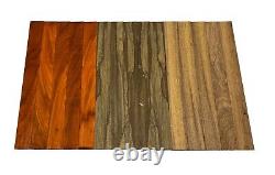 Pack Of 15, Merbau, Black Limba, Padauk Lumber Boards Blocks 3/4x 2x 36