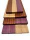 Pack Of 15, Purpleheart, A. Mahogany, Bloodwood Lumber Boards Blocks 3/4x 2x36