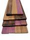 Pack Of 15, Purpleheart, Sapele, Indian Rosewood Lumber Boards Blocks 3/4x2 X18