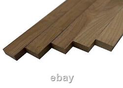 Pack Of 5, Black Walnut Cutting Board Blocks Lumber Board 3/4 x 2 x 48