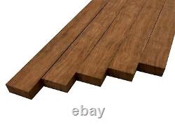 Pack Of 5, Bubinga Cutting Board Blocks Lumber Board 3/4 x 2 x 42
