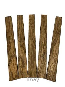 Pack Of 5, Zebrawood Cutting Board Blocks Lumber Board 3/4 x 2 x 24