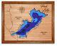 Peck Lake New York 3d Laser Cut Wood Lake Map. Lake House Decor