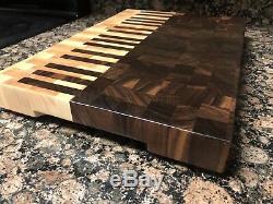Piano end grain cutting board butcher block Delta Wood Products