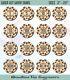 Poker Chips (16) Wood Blank Laser Cut Out Unfinished Shape Diy Craft Supply