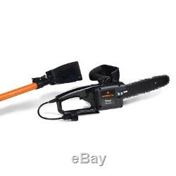Pole Saw Tree Trimmer Chainsaw Electric 15 Ft Telescoping Branch Pruner Wood Cut