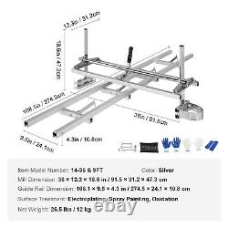 Portable Chainsaw Mill 14-36 Guide Bar and 9ft Aluminum Rail Mill Guide System